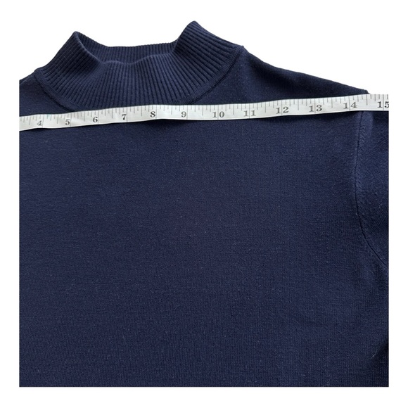 CHICO's Women's Blue Turtleneck Long Sleeve Sweater Size 0 - Picture 7 of 11
